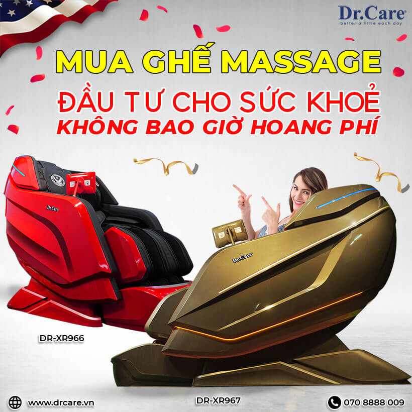 Ghế massage - Đầu tư cho sức khoẻ không bao giờ hoang phí
